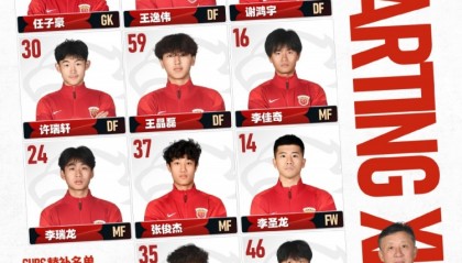 中乙联赛第1轮上海赛更达vs上海海港富盛经开，今日首发名单